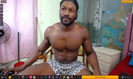 LiveJasmin features private webcam chats with gay Ebony cam guys