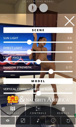 Naughty America AR offers you a variety of settings to enhance the experience